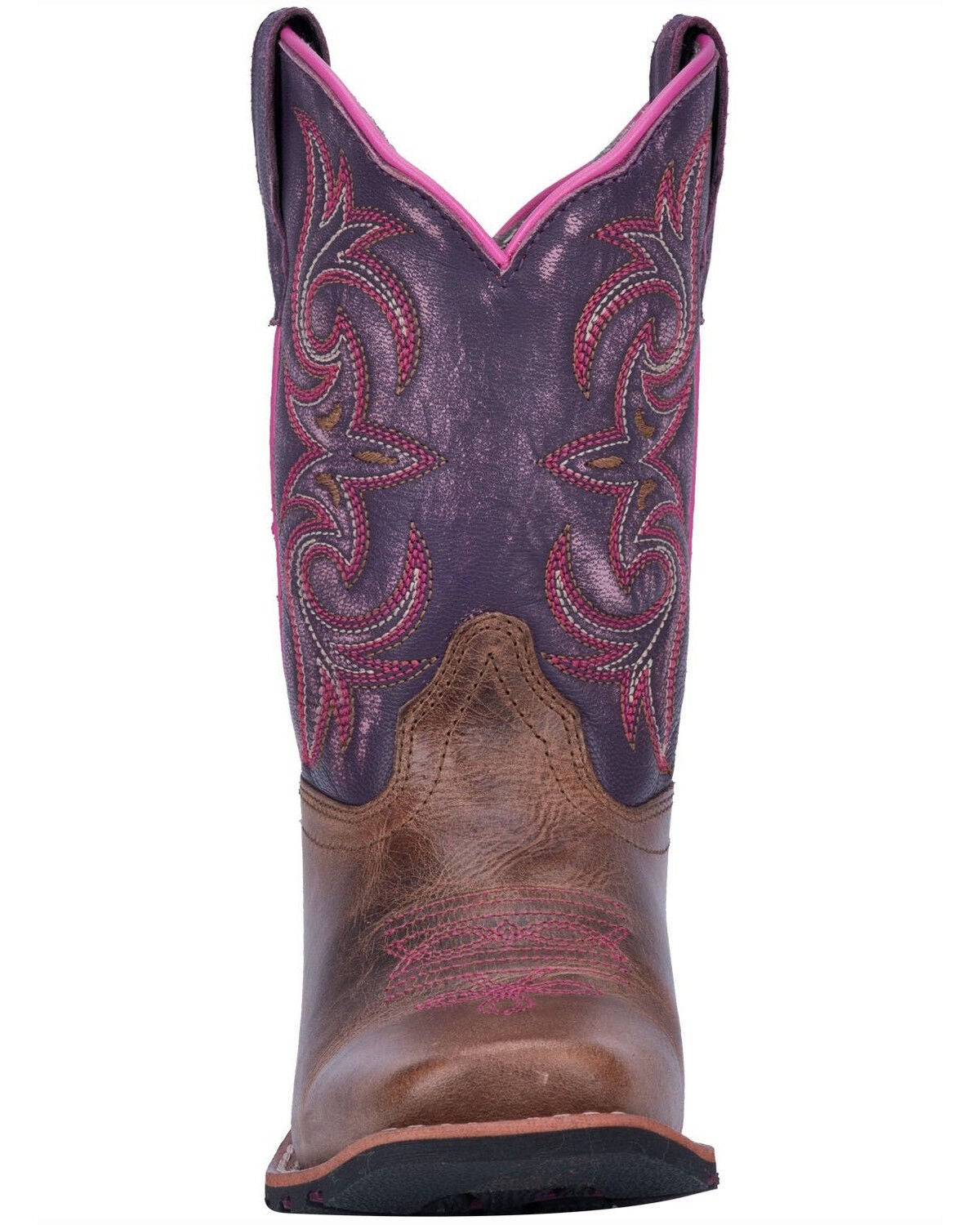 purple square toe boots