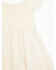 Image #2 - Yura Toddler Girls' Puff Eyelet Sleeve Dress, Cream, hi-res