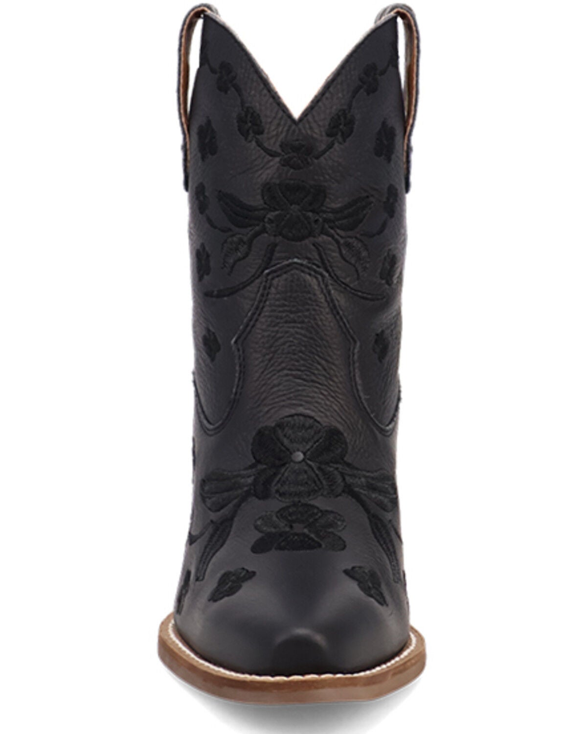 Image #4 - Dingo Women's Sweetheart Embroidered Booties - Round Toe, Black, hi-res