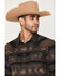 Image #2 - Moonshine Spirit&reg; Men's Denver Tonal Southwestern Print Long Sleeve Snap Flannel Shirt, Brown, hi-res