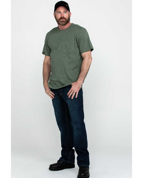 Image #6 - Hawx Men's Green Pocket Crew Short Sleeve Work T-Shirt , , hi-res