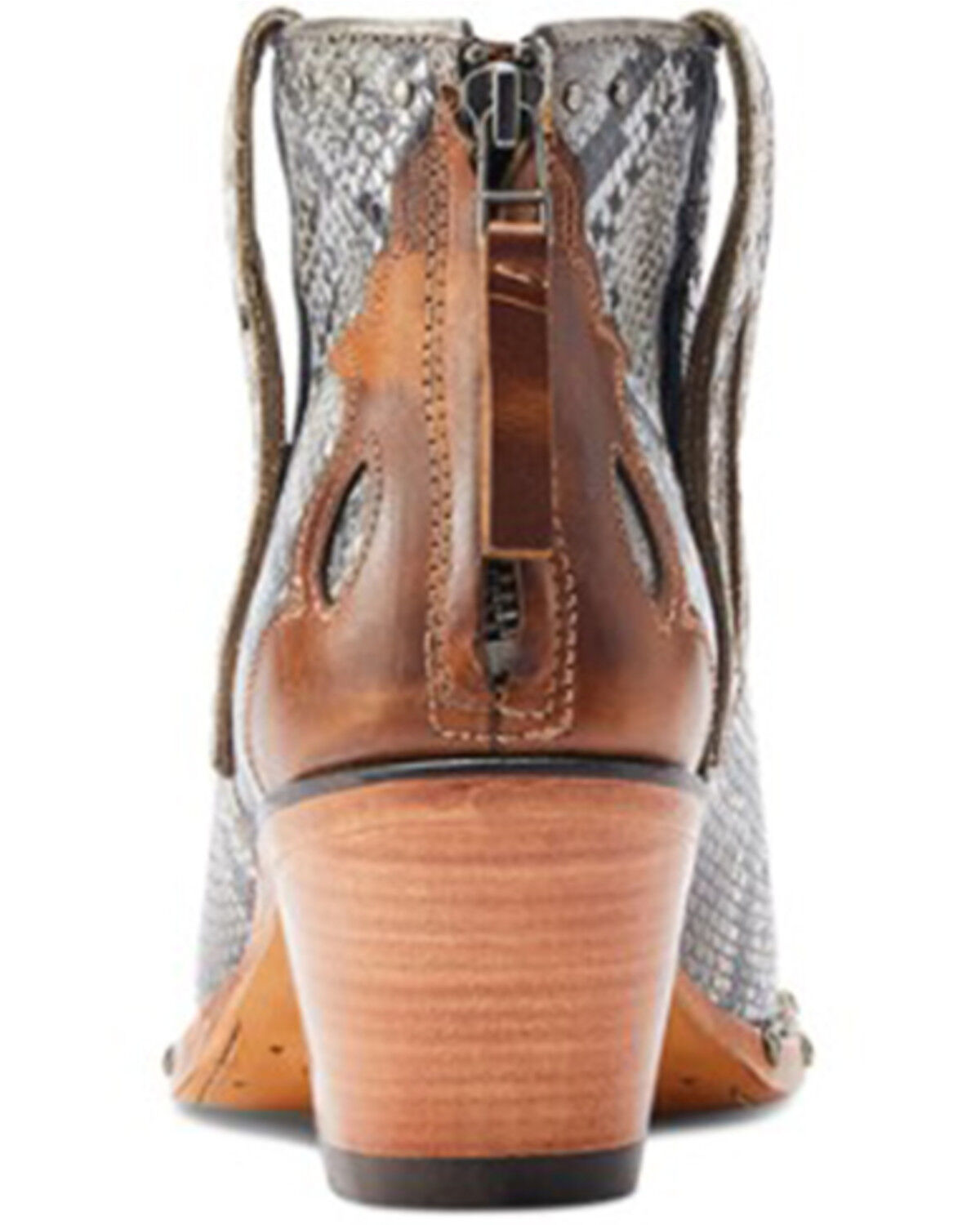 Image #3 - Ariat Women's Greely Snake Print Booties - Snip Toe, Multi, hi-res