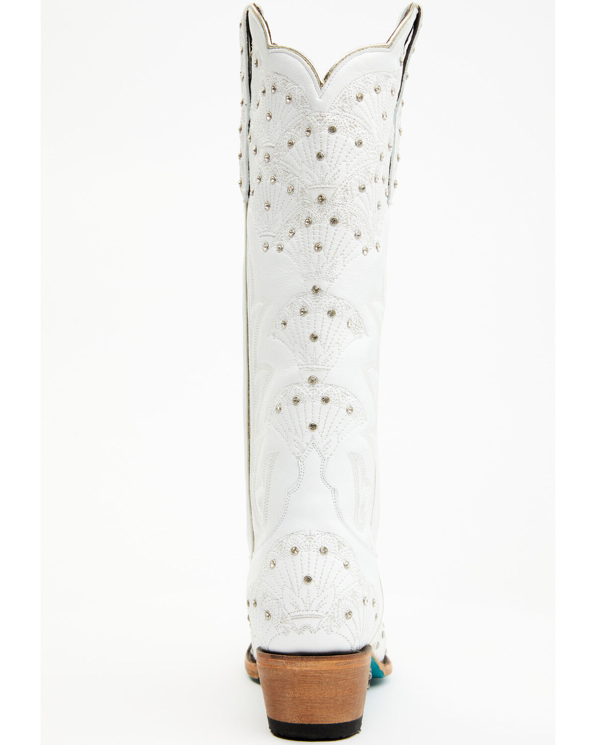 Image #5 - Boot Barn X Lane Women's Exclusive Calypso Leather Western Bridal Boots - Snip Toe, White, hi-res