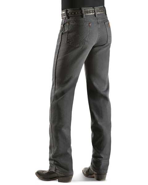Image #1 - Wrangler Men's 936 High Rise Prewashed Cowboy Cut Slim Straight Jeans, Charcoal Grey, hi-res
