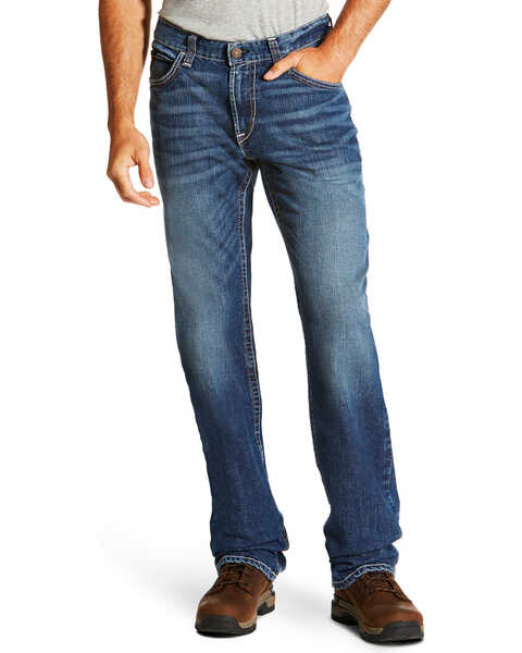 Image #2 - Ariat Men's M4 FR Alloy Bootcut Jeans - Big & Tall, Indigo, hi-res