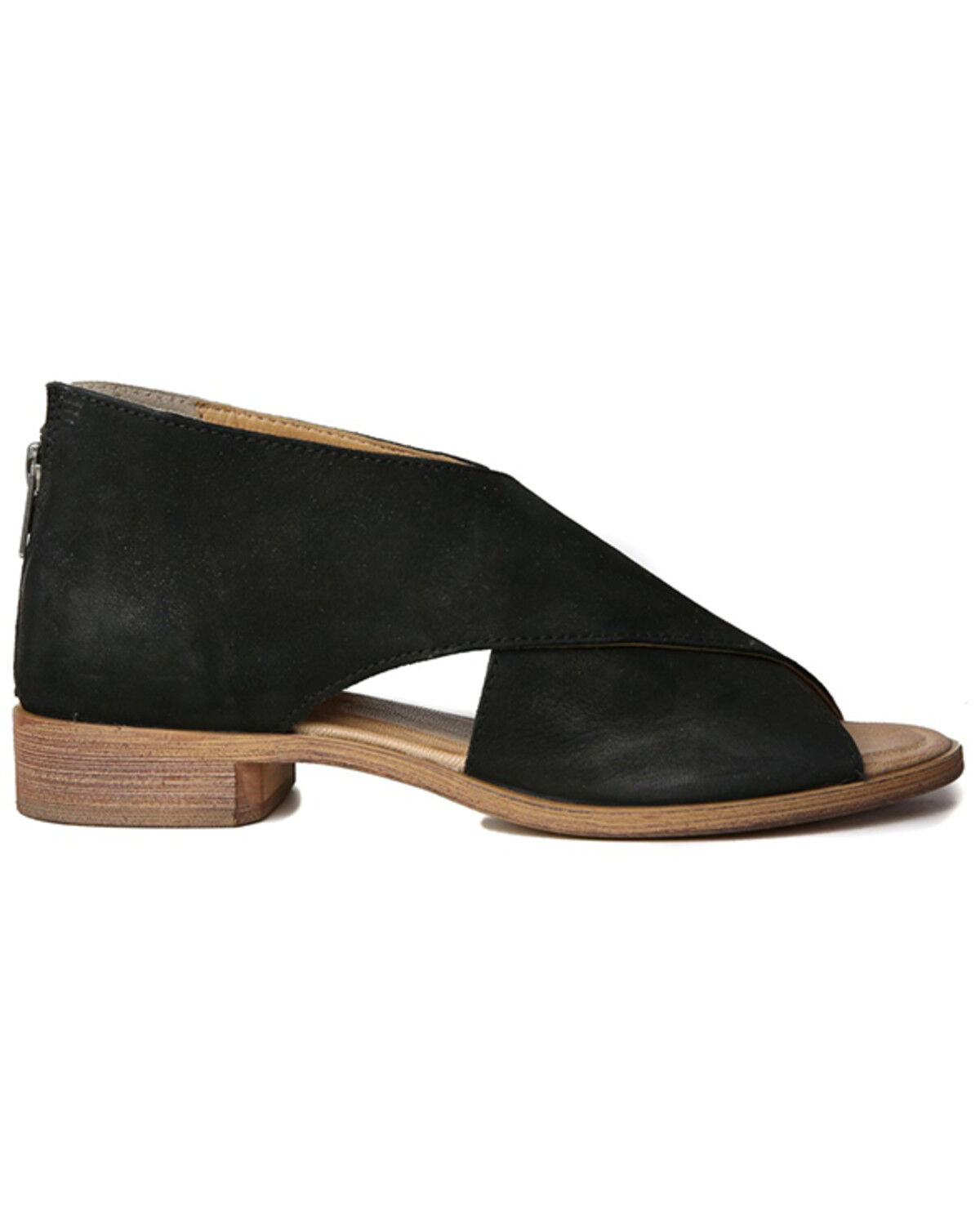 Image #2 - Band of the Free Women's Venice Western Casual Shoes - Open Toe, Black, hi-res