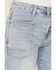 Image #2 - Flying Monkey Women's Katie Light Wash Super High Rise Barrel Stretch Denim Jeans, Light Wash, hi-res