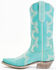 Image #3 - Caborca Silver by Liberty Black Women's Helga Stitch Western Boots - Snip Toe, Blue, hi-res