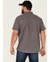 Image #4 - North River Men's Seersucker Short Sleeve Button Down Western Shirt, Grey, hi-res