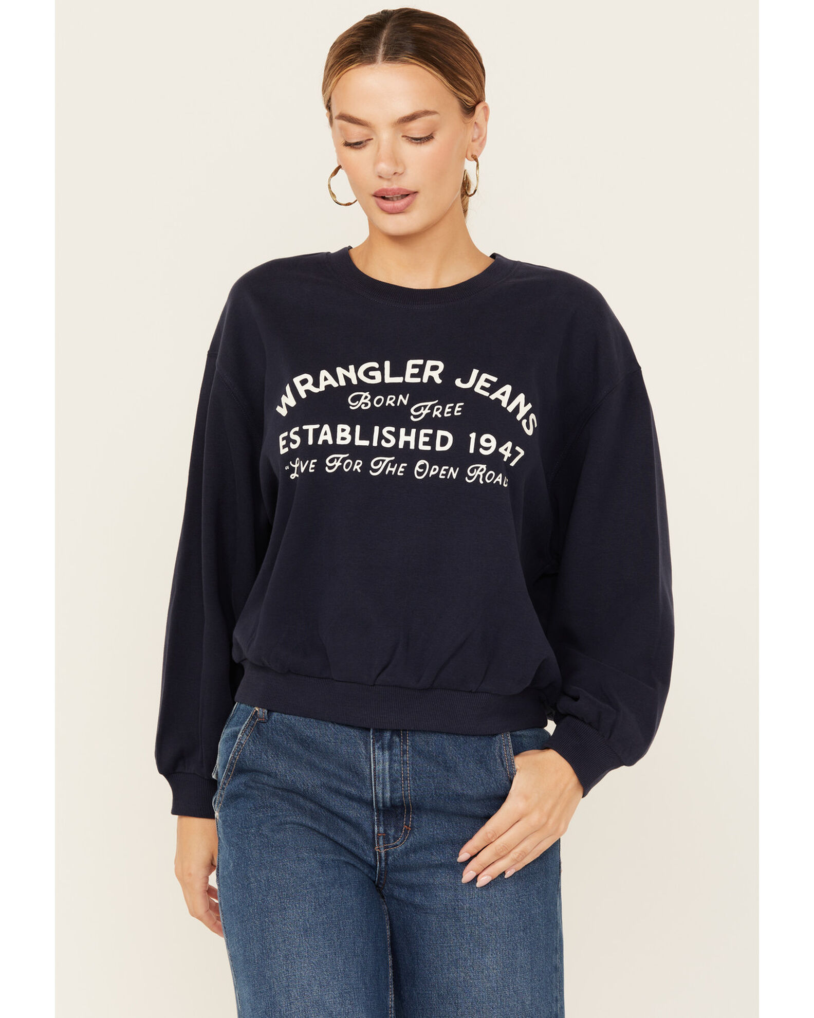 Wrangler crew neck sweatshirt best sale