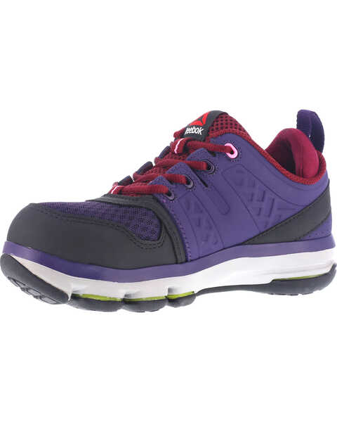 Reebok Women's Violet Athletic Oxford DMX Flex Work Shoes - Alloy Toe , Violet, hi-res