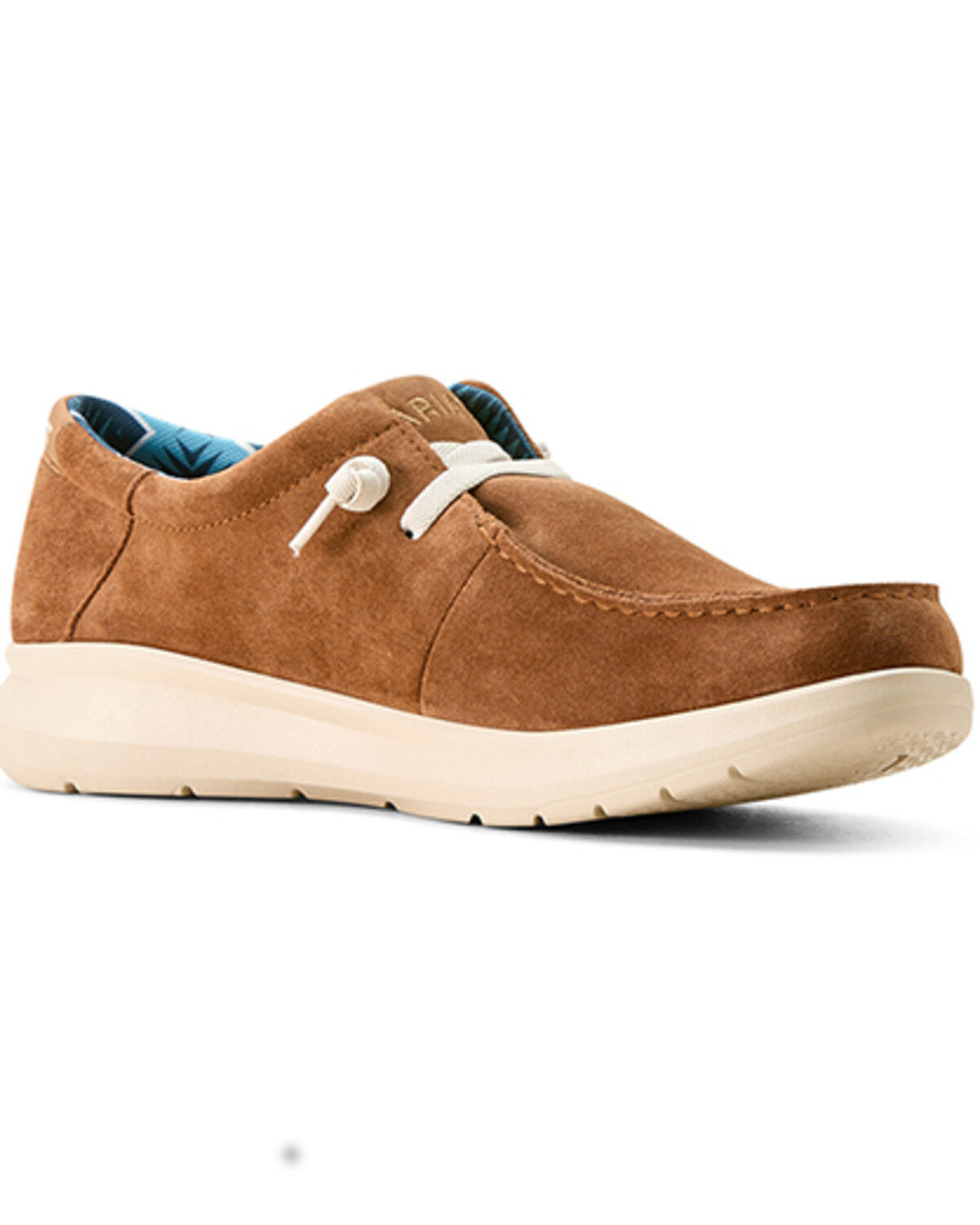 Image #1 - Ariat Men's Suede Hilo Casual Shoes - Moc Toe, Brown, hi-res