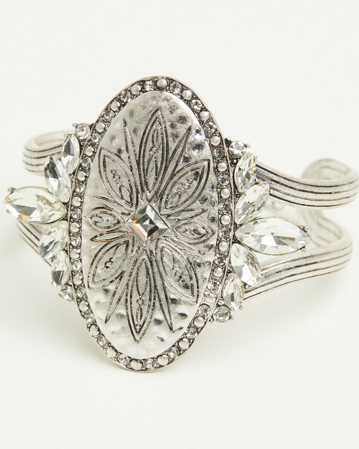 Image #1 - Lainey Wilson Women's Drama Stone Cuff Bracelet, Silver, hi-res