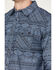 Image #3 - Cody James Men's FR Southwestern Print Lightweight Long Sleeve Snap Western Shirt, Indigo, hi-res