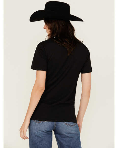Image #4 - Rodeo Hippie Women's Gone Country Short Sleeve Graphic Tee, Black, hi-res
