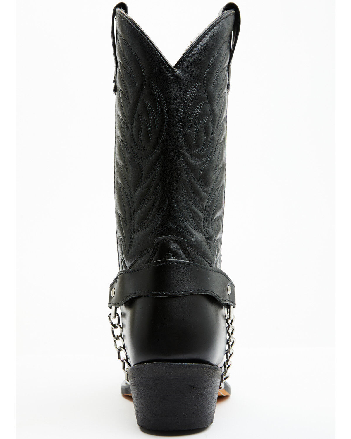 Image #5 - Laredo Men's Concho Harness Western Boots - Round Toe, Black, hi-res