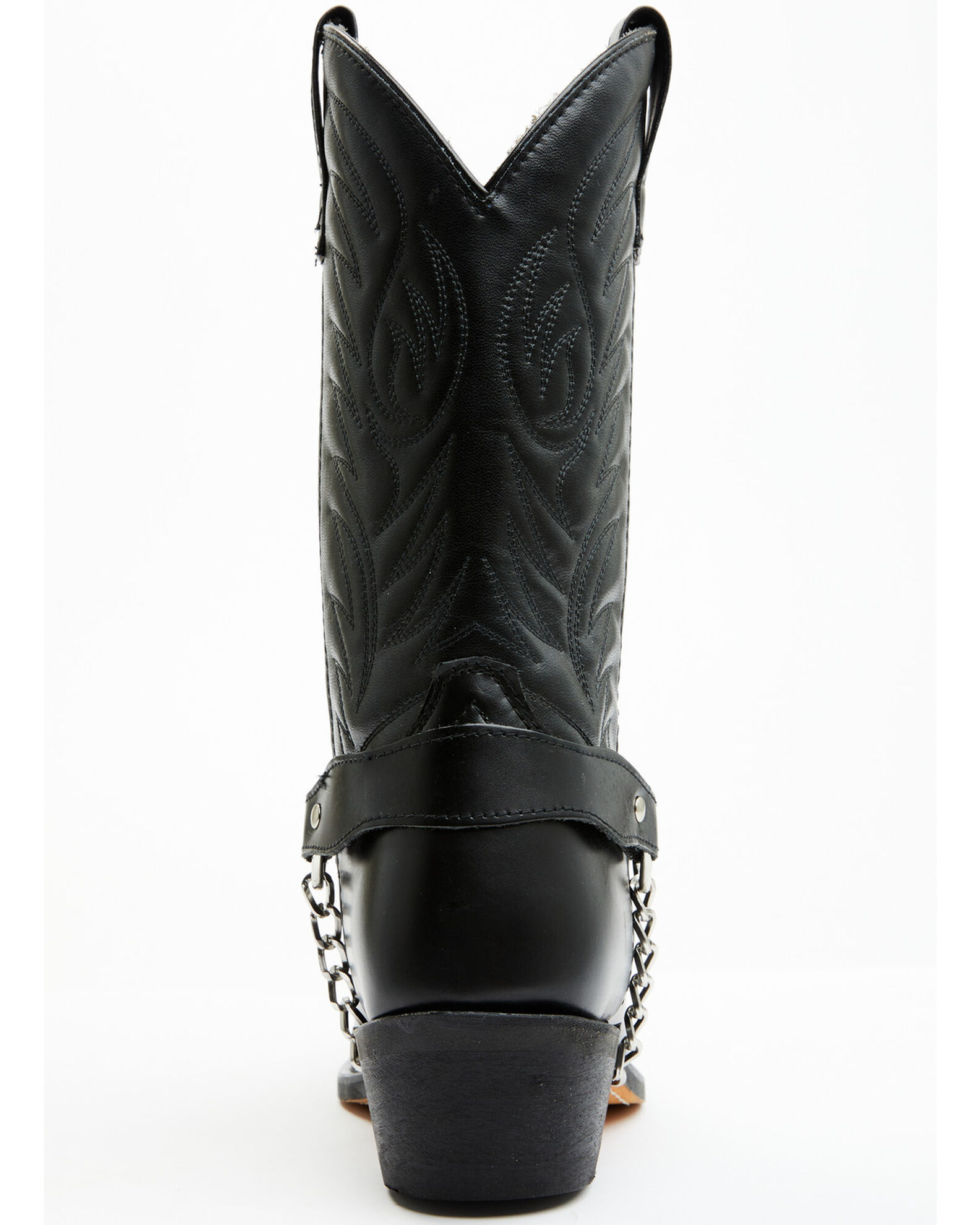 Image #5 - Laredo Men's Concho Harness Western Boots - Round Toe, Black, hi-res