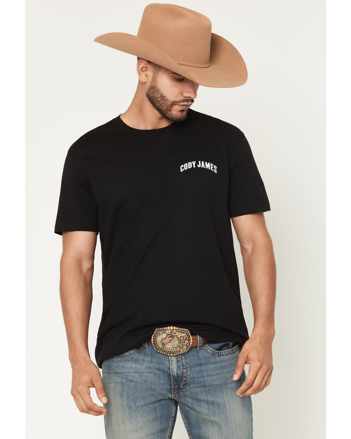 Image #2 - Cody James Men's Cross Guns Short Sleeve Graphic T-Shirt, Black, hi-res