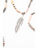 Shyanne Women's Moonlit Feather Beaded Wrap Jewelry Set , Silver, hi-res