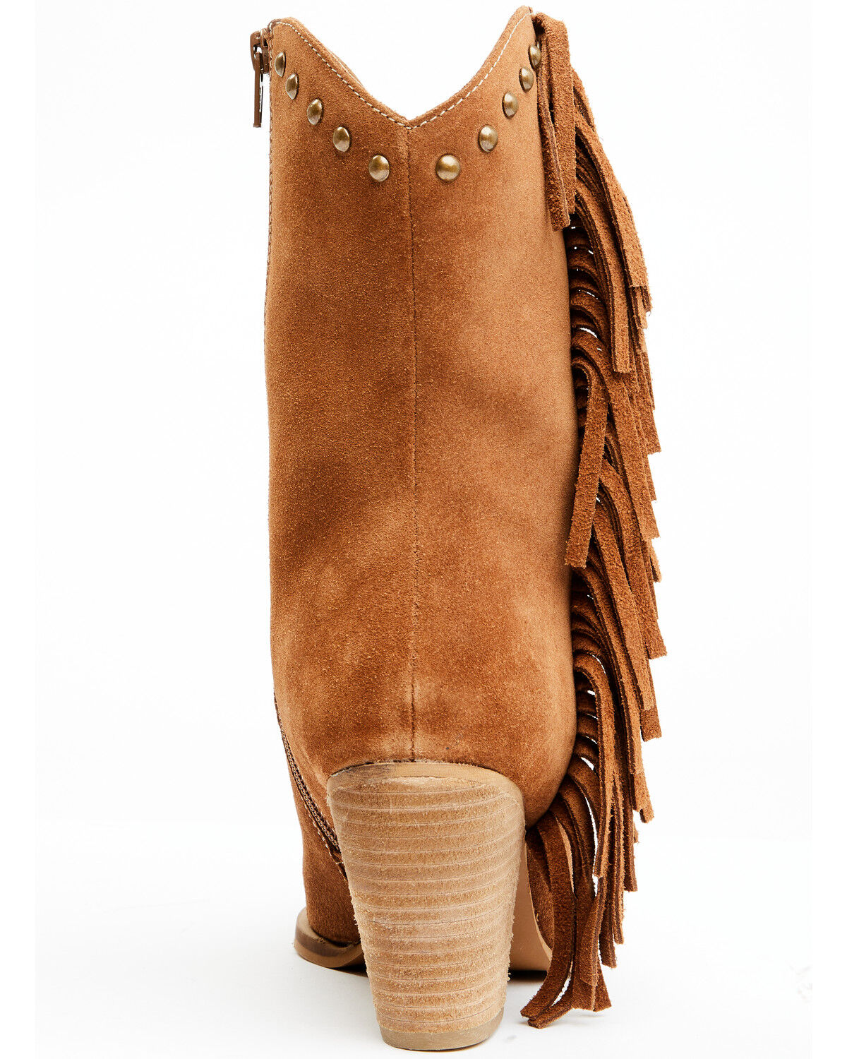 Image #5 - Idyllwind Women's Sidewinder Studded Fringe Suede Fashion Boots - Round Toe, Brown, hi-res