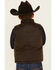 Image #4 - Cody James Boys' Slick Oil Skin Vest, Dark Brown, hi-res