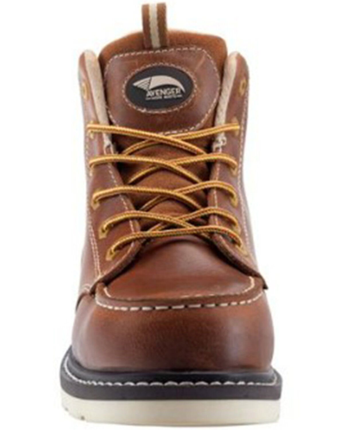 Image #3 - Avenger Men's Wedge 6" Mid Waterproof Lace-Up Work Boots - Carbon Nanofiber Toe, Brown, hi-res