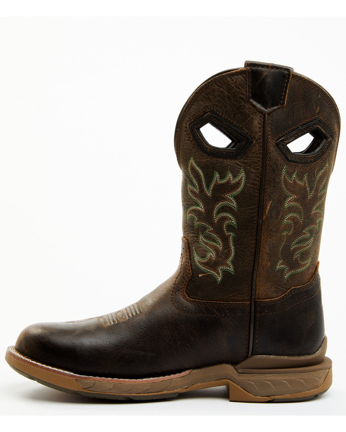 Image #3 - Double H Men's Apparition Waterproof Electrical Hazard Western Roper Boots - Composite Toe, Brown, hi-res