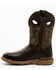 Image #3 - Double H Men's Apparition Waterproof Electrical Hazard Western Roper Boots - Composite Toe, Brown, hi-res