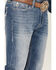 Image #4 - Rock & Roll Cowboy Men's Raised Straight Jeans, Medium Blue, hi-res