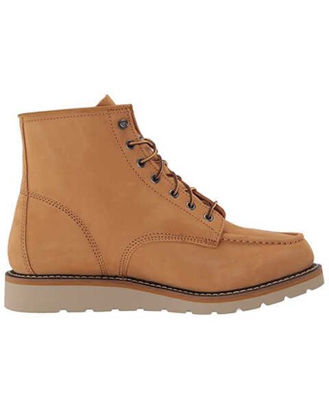 Image #2 - Carhartt Men's Soft Toe 6" Lace-Up Wedge Work Boots - Moc Toe , Wheat, hi-res