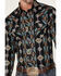 Image #3 - Rock & Roll Denim Men's Vertical Southwestern Print Long Sleeve Snap Western Shirt , Black, hi-res