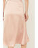 Image #4 - Originality Women's Satin Midi Skirt, Rose, hi-res
