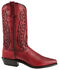 Image #2 - Abilene Women's Whipstitched Western Boots - Snip Toe, Red, hi-res