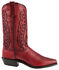 Image #2 - Abilene Women's Whipstitched Western Boots - Snip Toe, Red, hi-res
