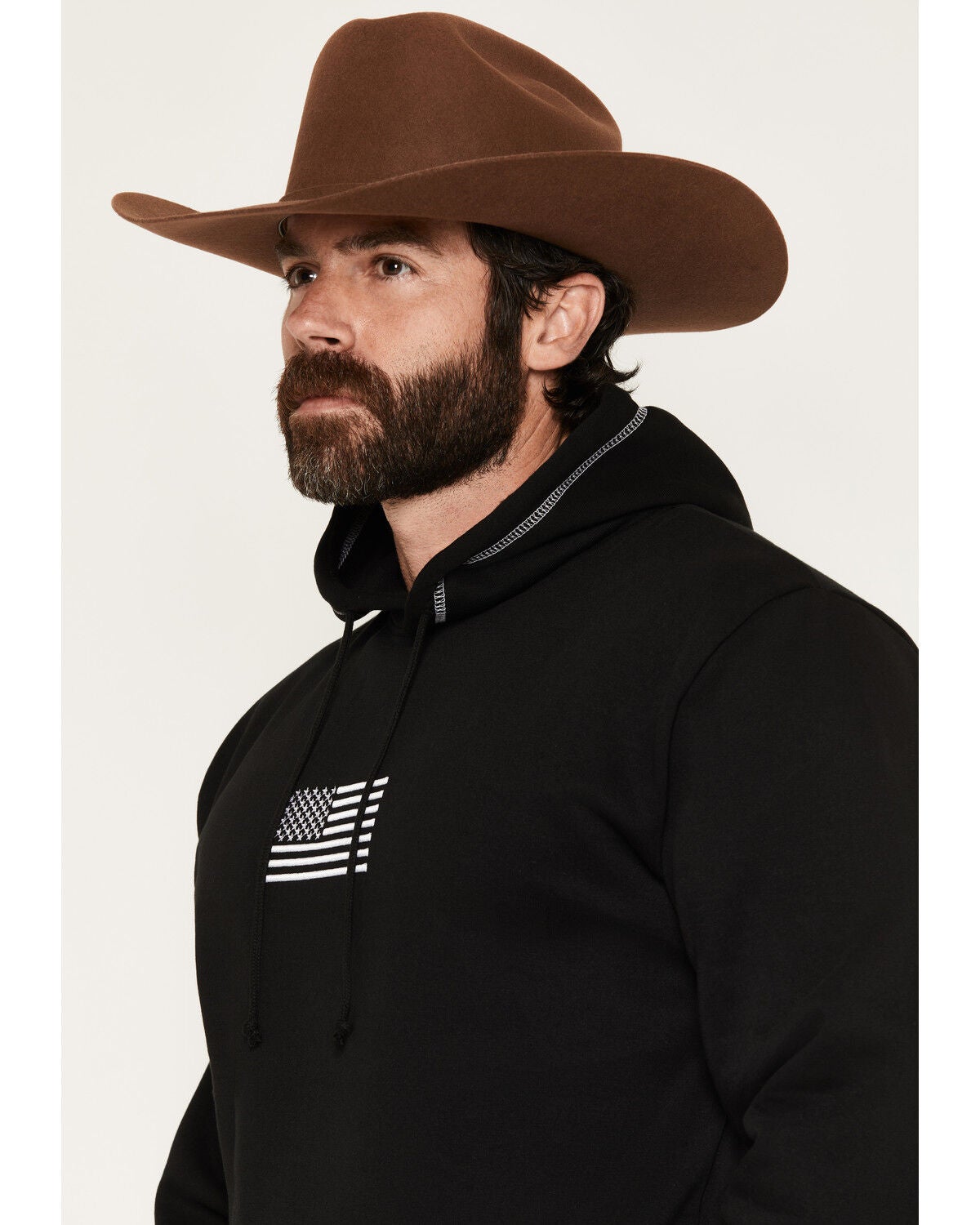 Image #3 - Buckwear Men's 2nd Amendment Hooded Sweatshirt, Black, hi-res