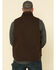 Image #5 - Carhartt Men's Dark Brown Washed Duck Sherpa Lined Mock Neck Loose Fit Work Vest, Dark Brown, hi-res