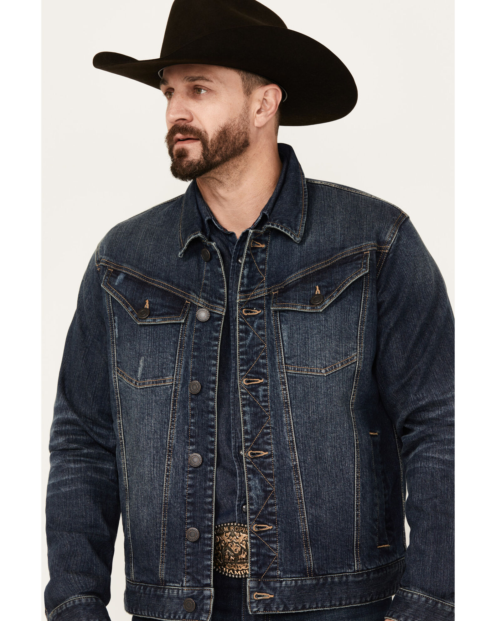 Old man denim jacket deals