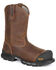 Image #1 - Georgia Boot Men's Rumbler Waterproof Western Work Boots - Composite Toe, Black/brown, hi-res