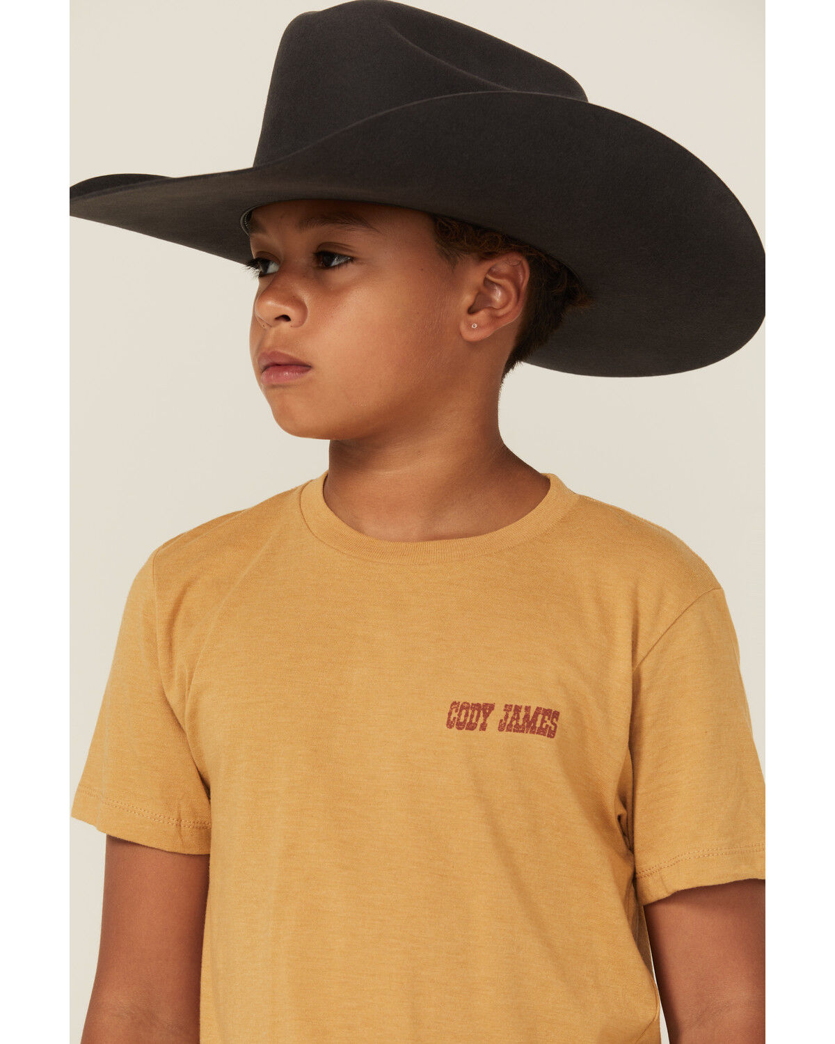 Image #3 - Cody James Boys' Cowboy Short Sleeve Graphic T-Shirt, Tan, hi-res