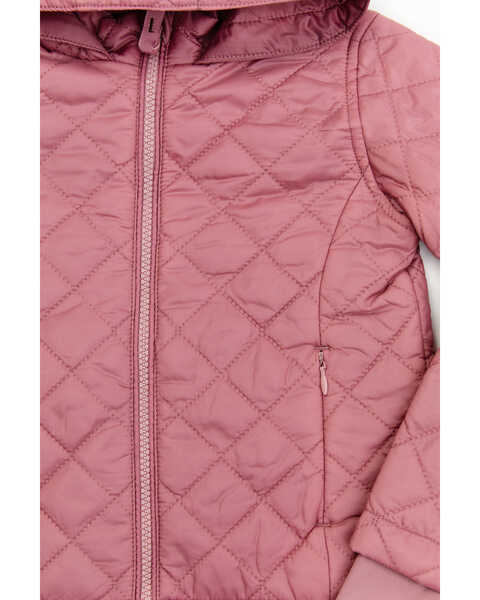 Image #2 - Shyanne Toddler Girls' Diamond Hooded Puffer Jacket, Pink, hi-res