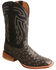 Image #1 - Twistex X Men's Ruff Stock Fill-Quill Ostrich Vamp Exotic Western Boot - Broad Square Toe, Black, hi-res