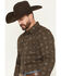 Image #2 - Gibson Trading Co Men's Bourbon Street Medallion Print Long Sleeve Snap Stretch Western Shirt, Brown, hi-res