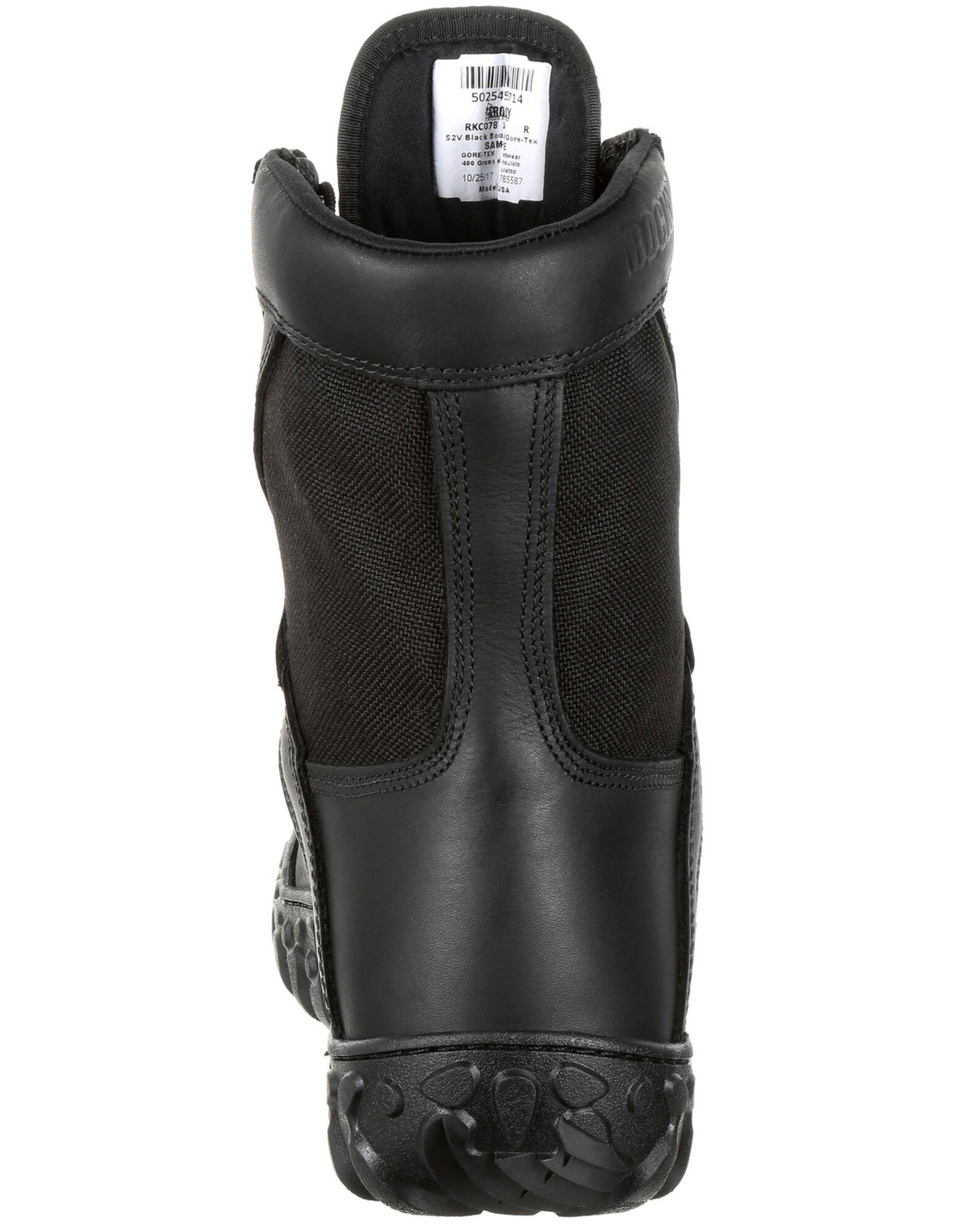 Image #4 - Rocky Men's S2V Insulated Waterproof Military Boots - Round Toe, Black, hi-res