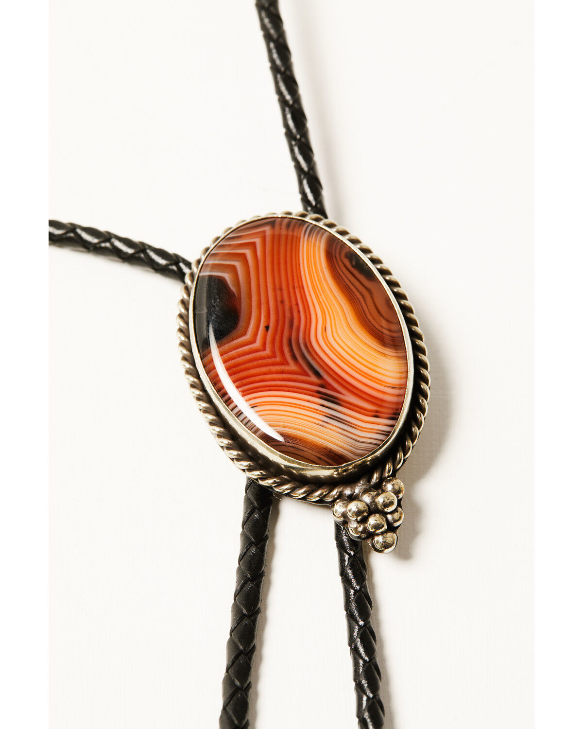Image #2 - Paige Wallace Women's Bended Agate Bolo Tie, Orange, hi-res
