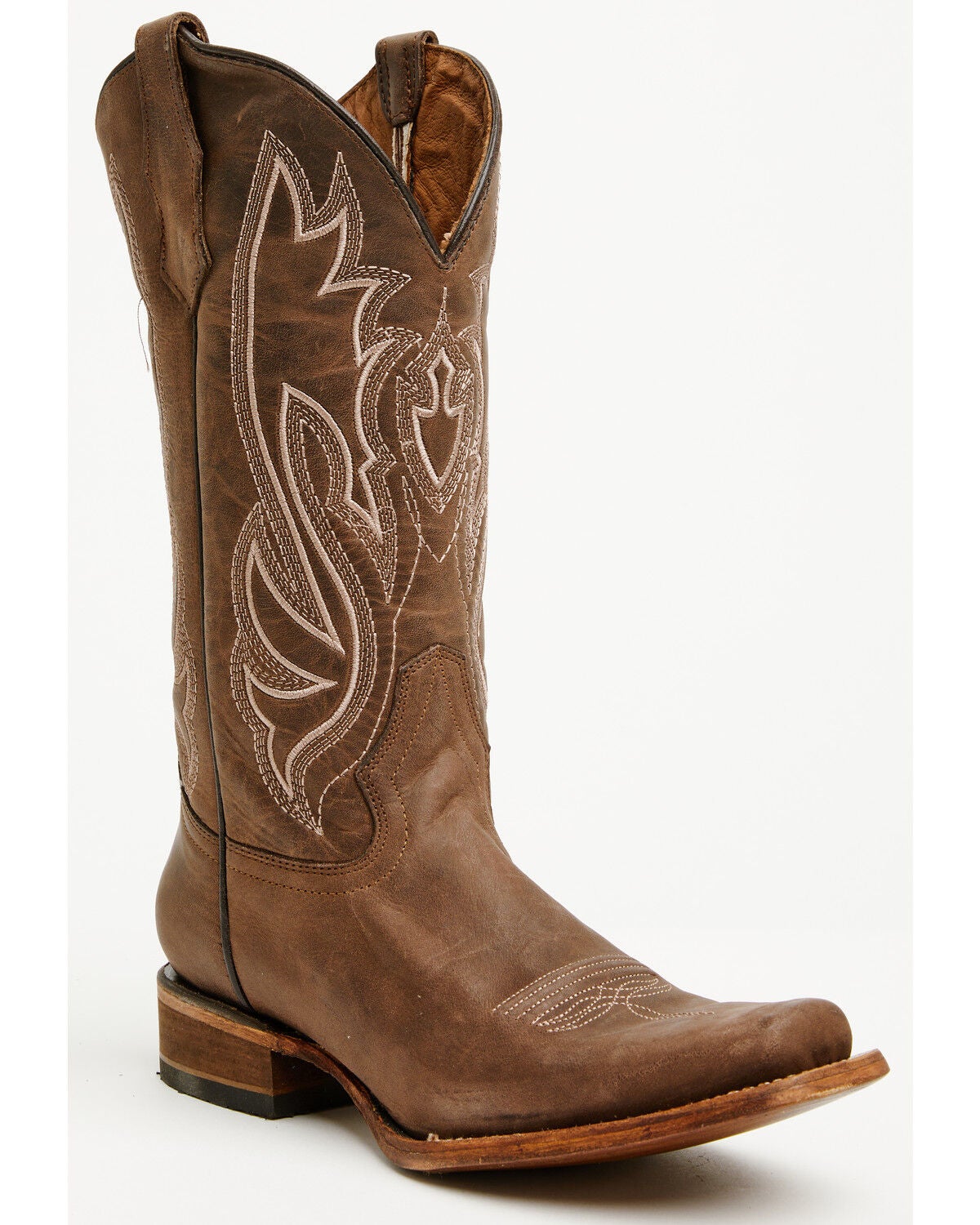 Image #1 - Circle G Women's Tall Western Boots - Square Toe, Brown, hi-res