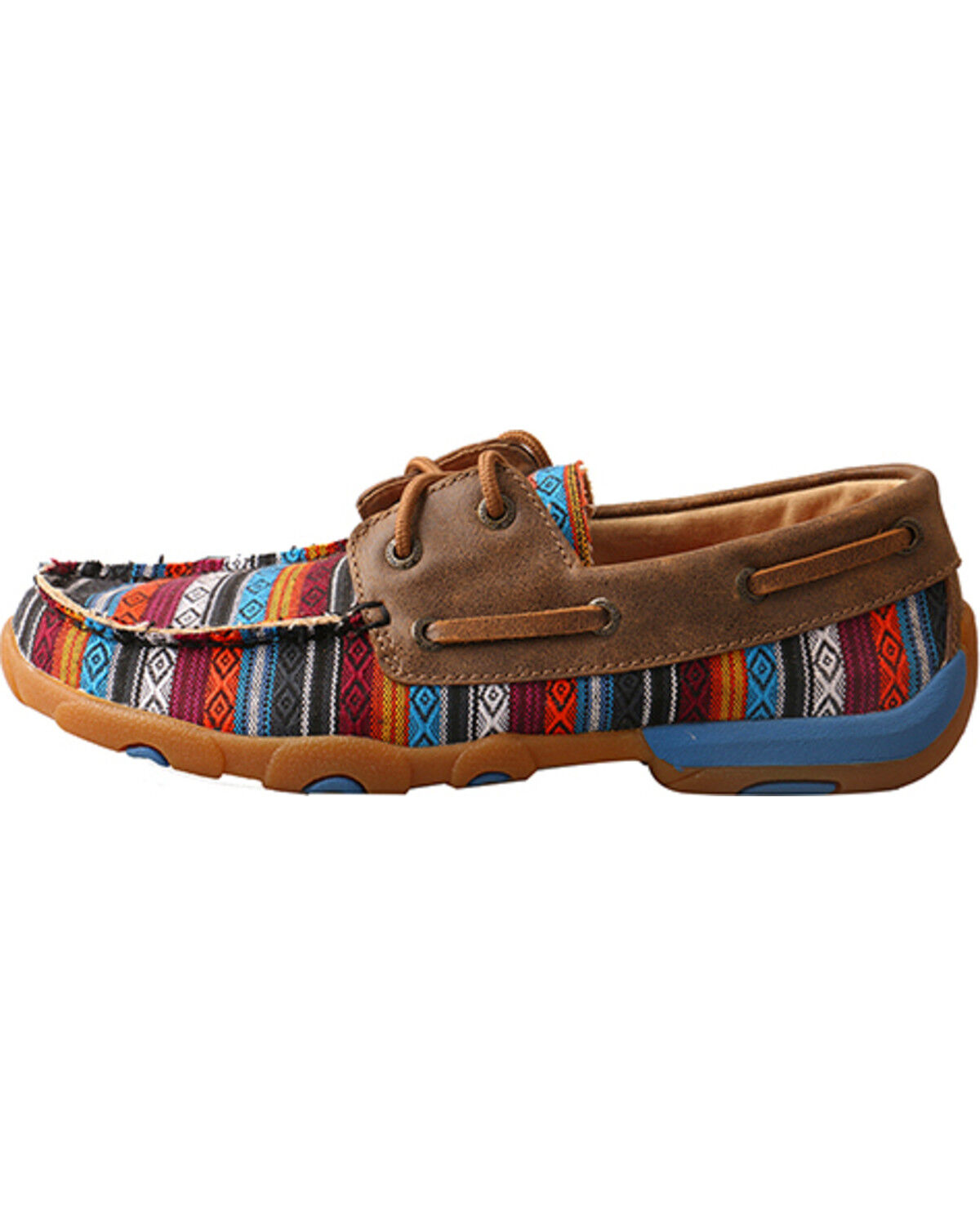 Image #3 - Twisted X Women's Boat Shoe Driving Mocs, Multi, hi-res