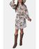 Image #2 - Lovlei Ranch Kenzie Wild and Free Horse Print Snap Front Mini Dress, Ivory, hi-res