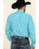 Stetson Men's Cross Walk Ombre Plaid Button Long Sleeve Western Shirt , Blue, hi-res