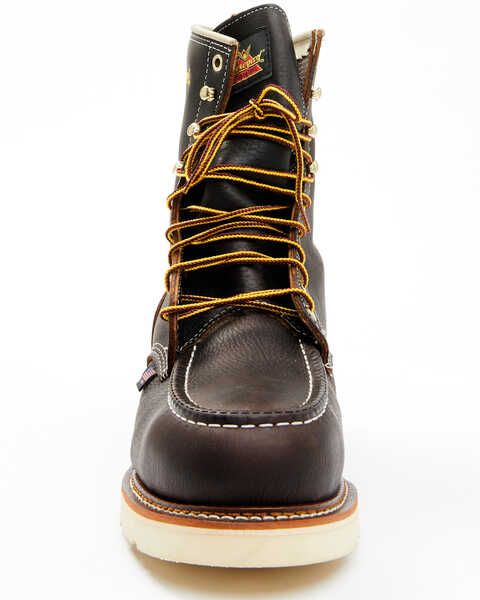 Image #4 - Thorogood Men's American Heritage 8" Waterproof Work Boots - Steel Toe , Brown, hi-res