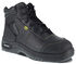 Image #1 - Reebok Men's Trainex 6" Lace-Up Internal Met Guard Work Boots - Composite Toe, Black, hi-res